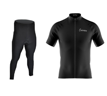 Uniforme Ciclismo Fit Largo - Black Pro Manga Corta